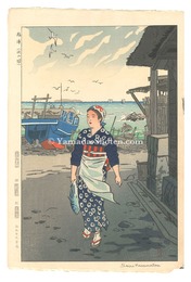 福浦（浜の娘）　Girl on the Shore, Fukuura