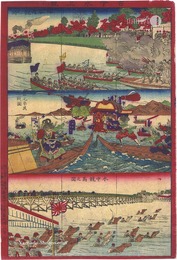 古今水上競　Aquatic Competitions, Past and Present