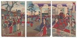 学校生徒体操ノ図　Gymnastic Exercise at School