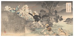 安城渡大激戦松崎大尉勇猛　The Bravery of Captain Matsuzaki in the Fierce Fighting at the Ford of Ansong