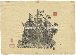 蛮船図　Early European Ship