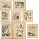 自筆挿絵原画　文芸童話集　Illustrations for Bungei Dowa-shu