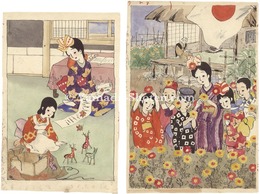 大正期子供雑誌肉筆画稿　Illustrations for Children's Magazine in 1910s