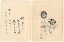 自筆画賛　秋草の花　Gasan (Japanese Painting) : Autumn Grass Flower