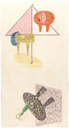 下駄にカエル　Frog and Clogs