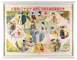 少女十二ヶ月双六　Sugoroku(Board Game): Girls for the Twelve Months