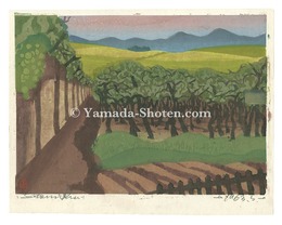 板画新日本百景　ぶどう園　Hanga New One Hundred Views of Japan / Grapery