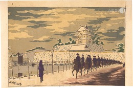 旧本丸雪晴　Fine Weather after Snowfall at the Old Inner Keep of Edo Castle