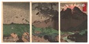 磐梯山噴火の図　Eruption of Mount Bandai
