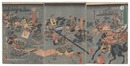 保元平治合戦源義朝白河殿夜討之図　Minamoto Yoshitomo's Night Attack on the Shirakawa Palace in the Hogen and Heiji War