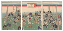 榊原撃剣会興行之図　Fencing Match Performance by Sakakibara Kenkichi