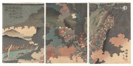 前太平記厨川大合戦頼義朝臣貞任退治之図　The Former Taiheiki: Yoriyoshi Defeats Sadato at the Great Battle at the Kuriya River