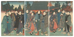 浅草寺観世音詣　Pilgrimage to the Kannon Temple in Asakusa