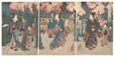 浅草奥山桜花盛之図　The Inner Precincts at Asakusa: Cherry Blossoms in Full Bloom
