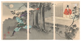 伊勢三郎御曹子へ見参之図　Ise Saburo Encounters Minamoto no Yoshitsune 