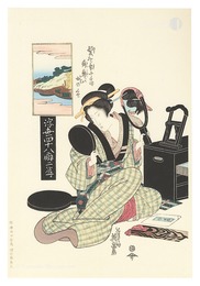 浮世四十八癖　髪を気にする癇癪は女のくせ【復刻版】　Forty-eight Mannerisms in the Floating World / A Passion for Caring for Ones Hair【Reproduction】