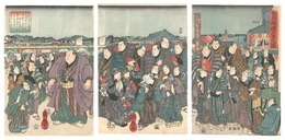 東都両国夕景之図　Evening View of Ryogoku in the Eastern Capital