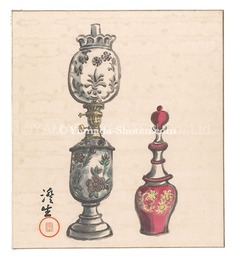 ランプとガラス器　Lamp and a Small Bottle (tentative title)