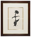 百日草一輪　A Zinnia