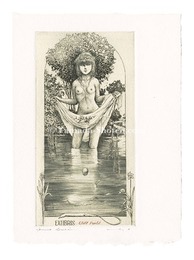 蔵書票　サブリナ II　Ex Libris: Sablina II