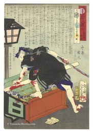 英名二十八衆句　高倉屋助七　Twenty-eight Famous Murders with Verse / Takakuraya Sukeshichi