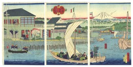 横浜海岸 フランス役館景　French Office Building by the Sea, Yokohama