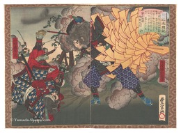 新撰太閤記　毛受勝助ノ勇猛　Newly Selected Records of the Taiko Hideyoshi / Bravery of Menju Katsusuke