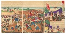 明治廿七年十二月清征祝捷大会ヲ上野ニ掲ル時ニ数千ノ剣士カ野試合ヲ天覧之図　Victory Celebration in Ueno, December 1894