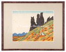 新日本百景　大雪山・招き岩　New One Hundred Views of Japan / Maneki-iwa at Daisetsuzan