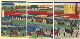 東京名所新橋之図　Famous Places of Tokyo, Shinbashi