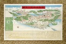 明治十年従春至秋九州戦地一目図　Battlefields in Kyushu at a Glance