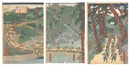 東海道箱根三枚橋勝景　View of Sanmaibashi in Hakone, Tokaido