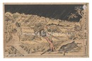 浮絵 忠臣蔵五段目之図　Perspective Pictures of The Storehouse of Loyal Retainers / Act 5