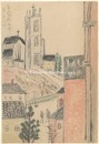 自筆画稿　ヴィクトリア市チャーチ・ヒル　Churchill, Victoria