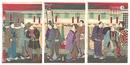 間口廾五間奥行卅間余 新富座本普請出来之図　Maguchi Nijugoken Okuyuki Sanjukken amari Shintomiza Honfushin Shuttai no Zu