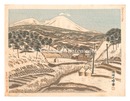 新日本百景　浅間山雪晴　New One Hundred Views of Japan / Clear Weather after Snow at Mount Asama