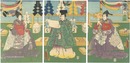 三櫓上棟ノ式　Ridgepole-Raising Ceremony for the Three Theaters