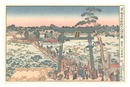 東都不忍辨財天巳待之図 【復刻版】　Mimachi Ritual of Benten Shrine at Shinobazu in Edo【Reproduction】