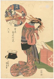 吉原年中行事　六月　Annual Events in the Yoshiwara / June