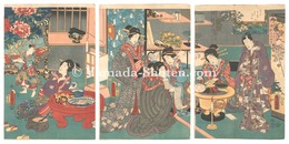 やつしけんじ　雨夜のしな定　Genji in Modern Guise / Comparison of Lovers on a Rainy Night