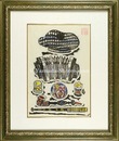 頭巾・手風琴・煙管・遠眼鏡　Hood, Accordion, Pipe, Telescope