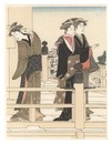 回廊上の美人【復刻版】　Woman on the Balcony【Reproduction】 