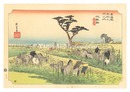 東海道五十三次（保永堂版）　池鯉鮒 首夏馬市【復刻版】　The Fifty-Three Stations of the Tokaido (Hoeido Edition) / Chiryu: Early Summer Horse Fair【Reproduction】