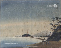 泥絵　江の島　Doro-e : Enoshima