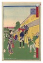 東京名所三十六戯撰　小塚原　Thirty-six Amusing Views of Famous Places in Tokyo / Kozukahara
