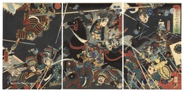 佐枝犬千代合戦之図　The Battle of Saeda Inuchiyo