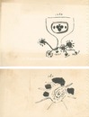 自筆画稿　文藝朝日より　Illustrations for Bungei Asahi