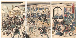 忠臣蔵夜討図　The Night Attack in Chushingura