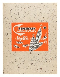 型染カレンダー　1982　Serizawa Keisuke Calendar for 1982