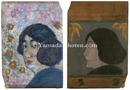 婦人像（表・裏）　Portrait of A Lady